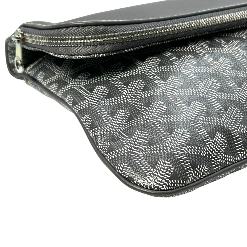 Goyard Saint Marie MM Leather Clutch Bag - Grey 