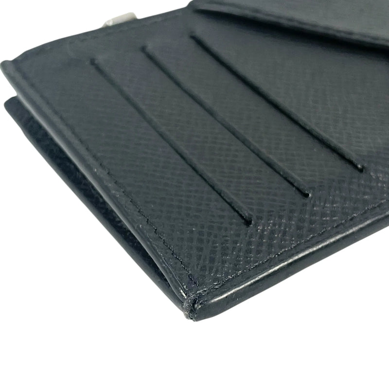 LOUIS VUITTON タイガ レザー カードケース コインケース - ブラック