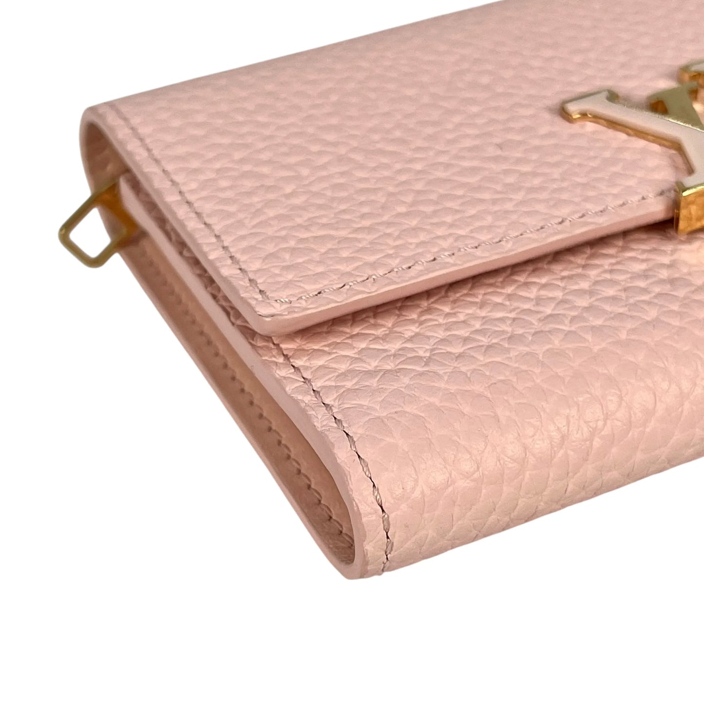 LOUIS VUITTON Portefeuille Capucines Compact Wallet - Pink 