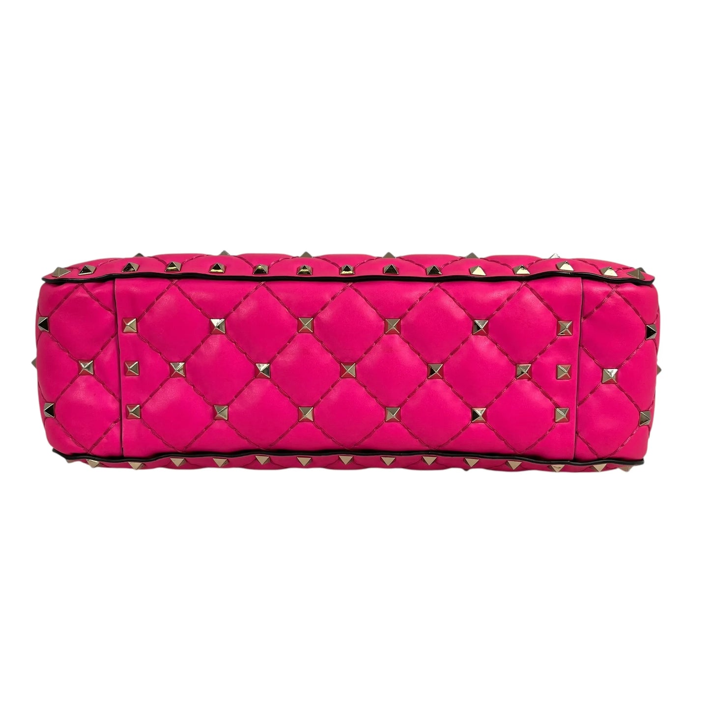 Valentino ガラヴァーニ ミディアム ロックスタッズ スパイク ショルダーバッグ ハンドバッグ - ピンク