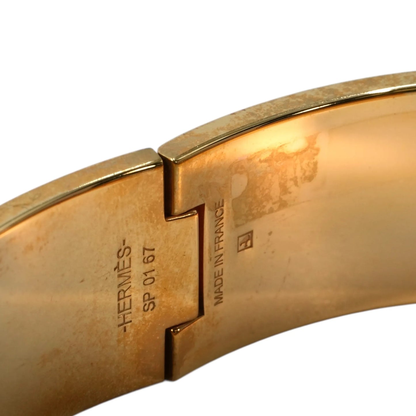 HERMES Click Clack H Bracelet - YG 