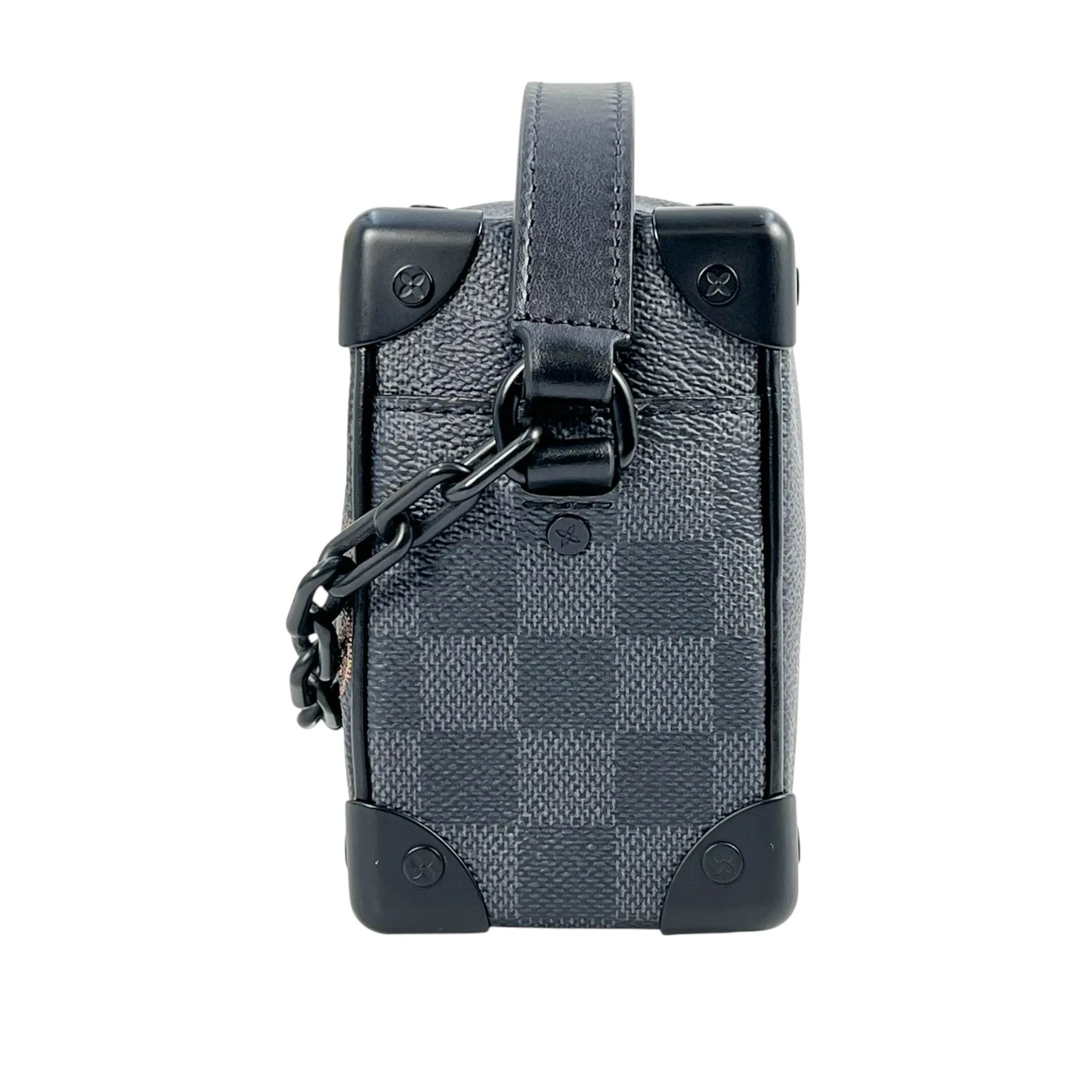 LOUIS VUITTON ミニ ソフト トランク モノグラム エクリプス ショルダーバッグ - ブラック
