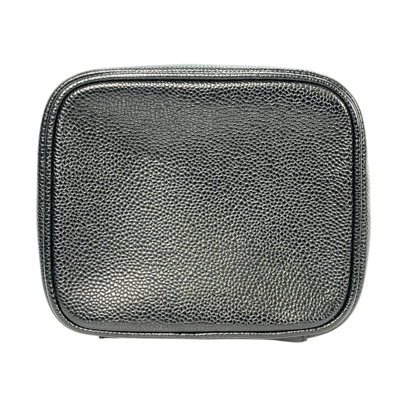 CHANEL キャビアスキン バニティバッグ ハンドバッグ - ブラック