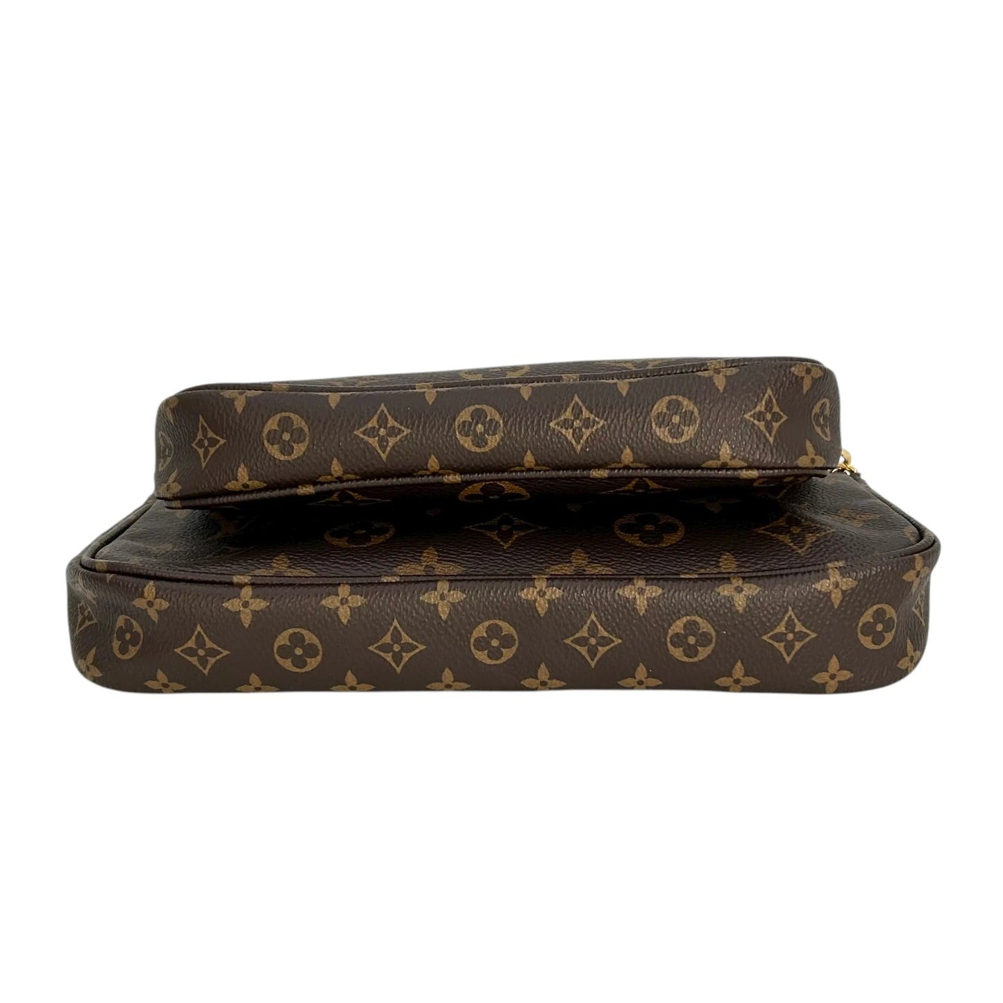 LOUIS VUITTON ミュルティ ポシェット アクセソワール モノグラムキャンバス ショルダーバッグ - ダークブラウン