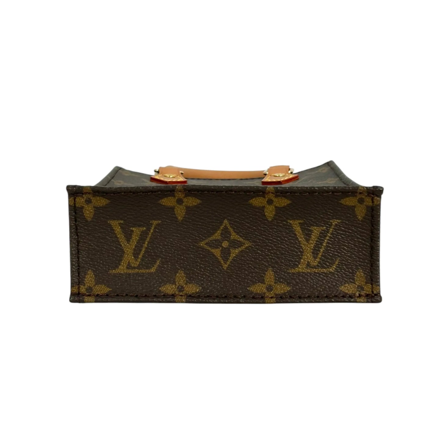 LOUIS VUITTON プティット サックプラ モノグラムキャンバス ハンドバッグ ショルダーバッグ - ダークブラウン