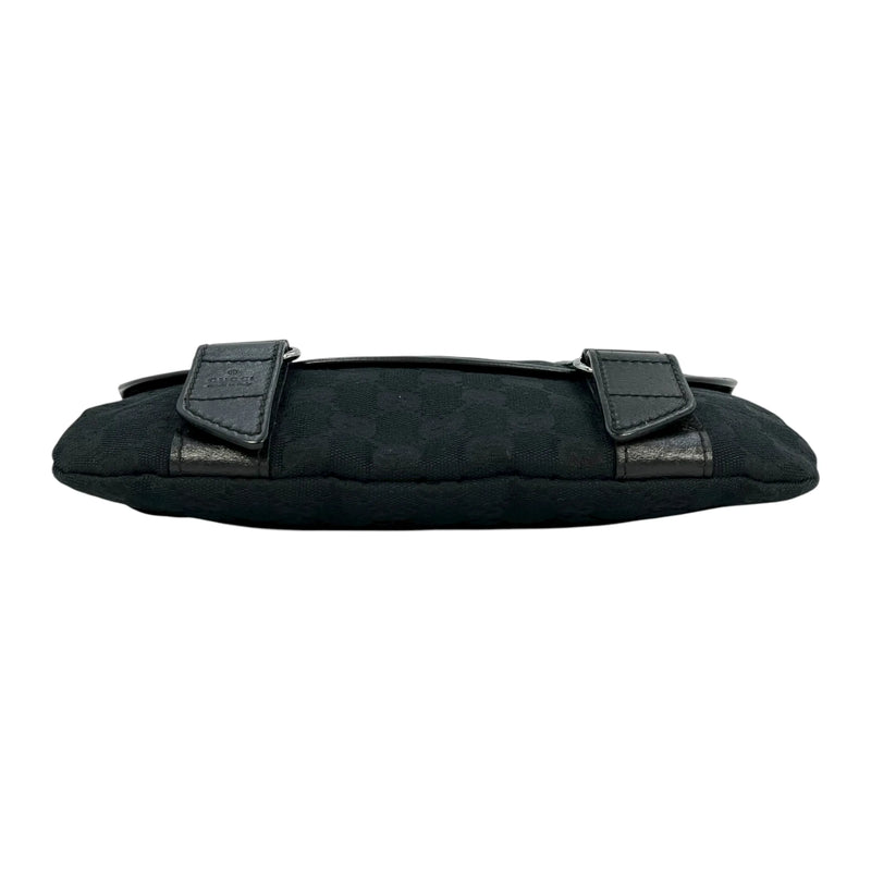 GUCCI GGスプリームキャンバス ボディバッグ - ブラック