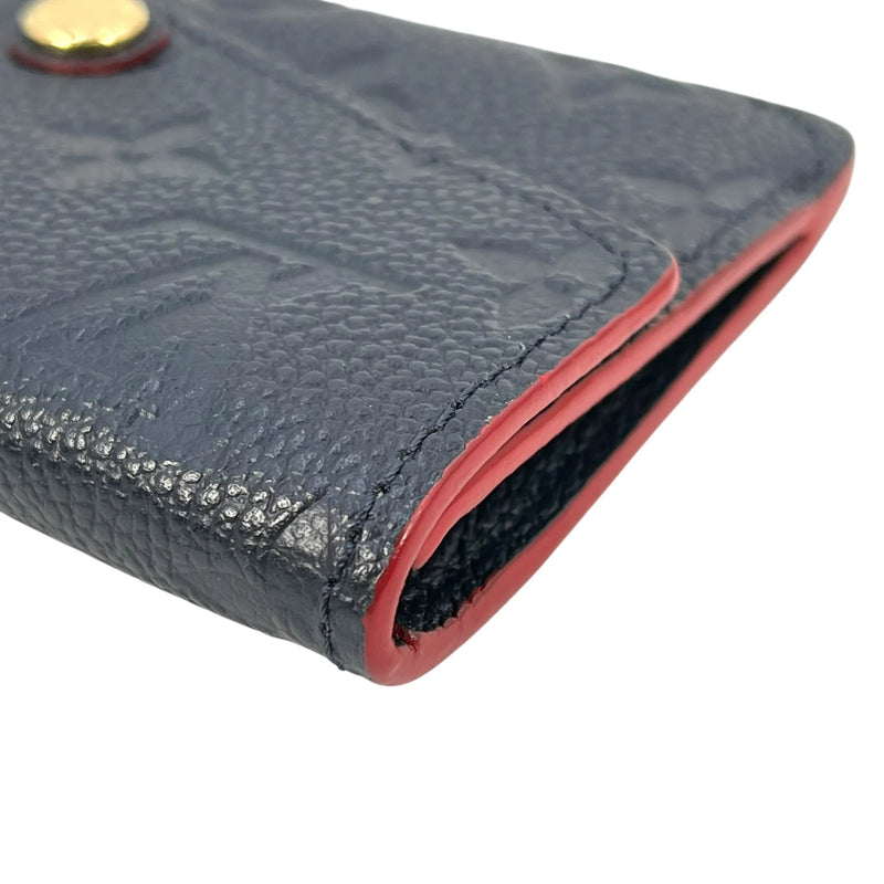 LOUIS VUITTON Pochette Clé Monogram Empreinte Key Case - Navy 