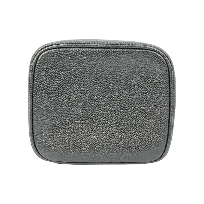 CHANEL Coco Mark Caviar Skin Vanity Bag Mini Bag - Black 