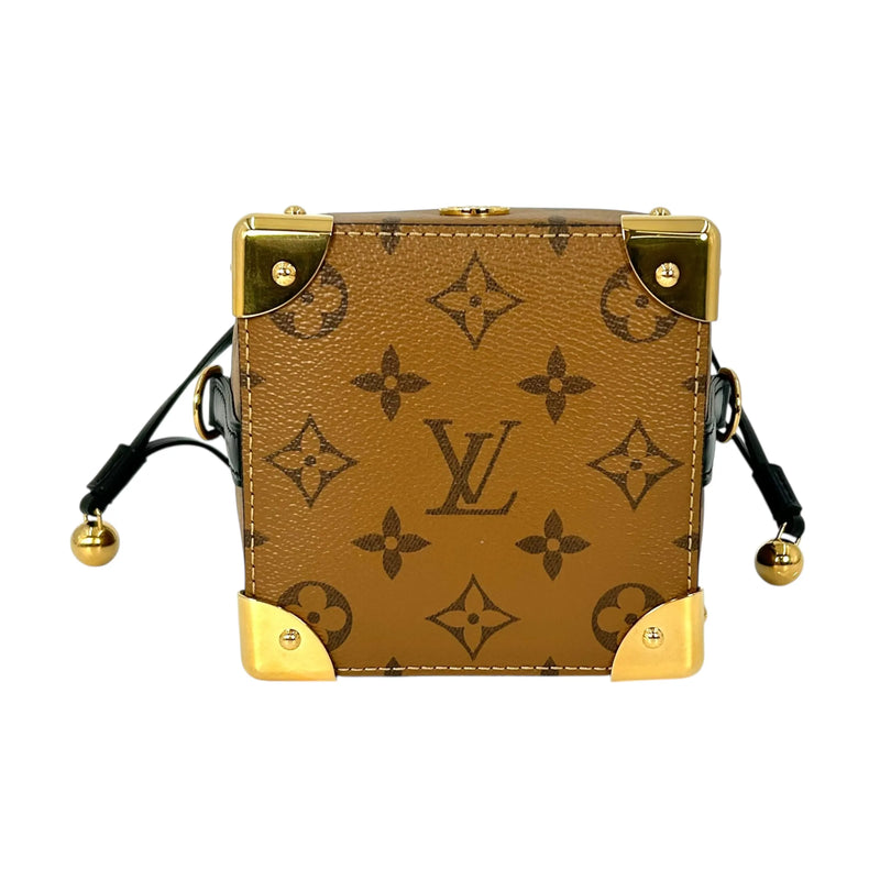 LOUIS VUITTON モノグラム リバース ノエ パース LVチャーム チェーンショルダーバッグ - ブラウン