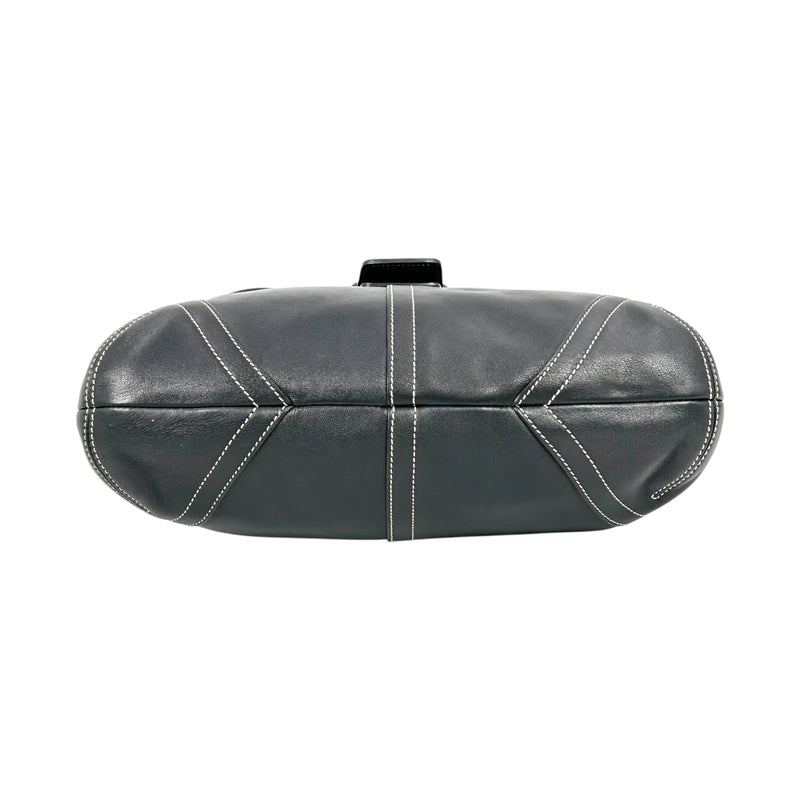 Coach Soho Crossbody Messenger Leather Shoulder Bag - Black 