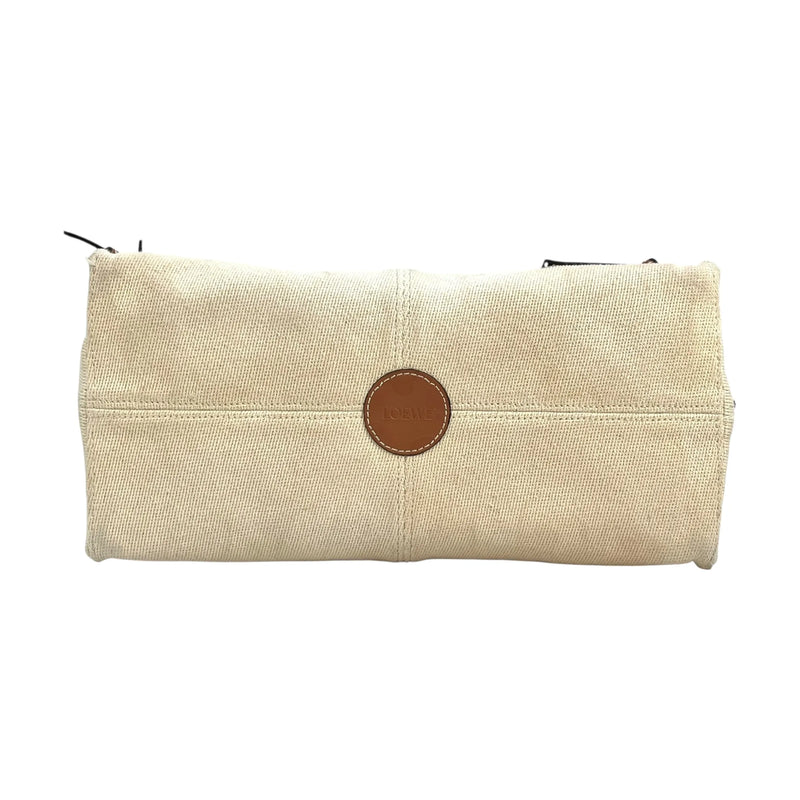 LOEWE クッショントート スモール キャンバス トートバッグ - ホワイト