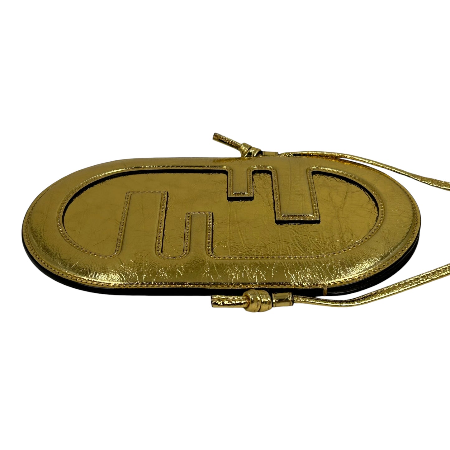 FENDI レザー フォンケース ショルダーバッグ - ゴールド