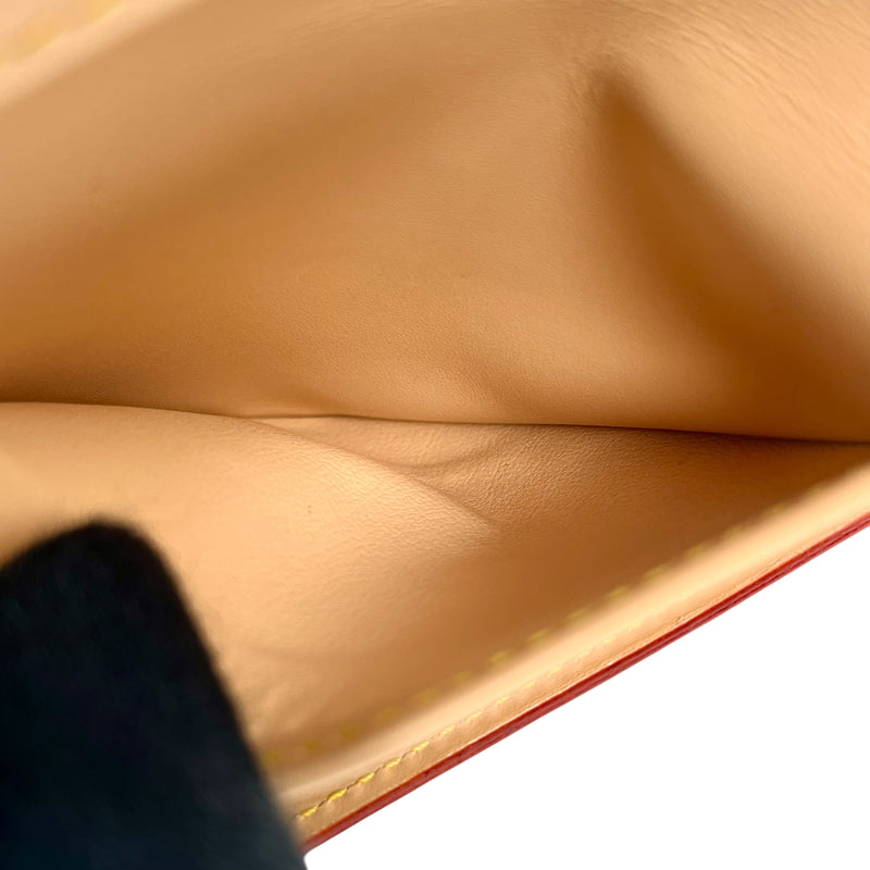 Louis Vuitton Monogram Multicolore Porte Monnaie Carte Credit Tri-fold Compact Wallet - Noir Black 