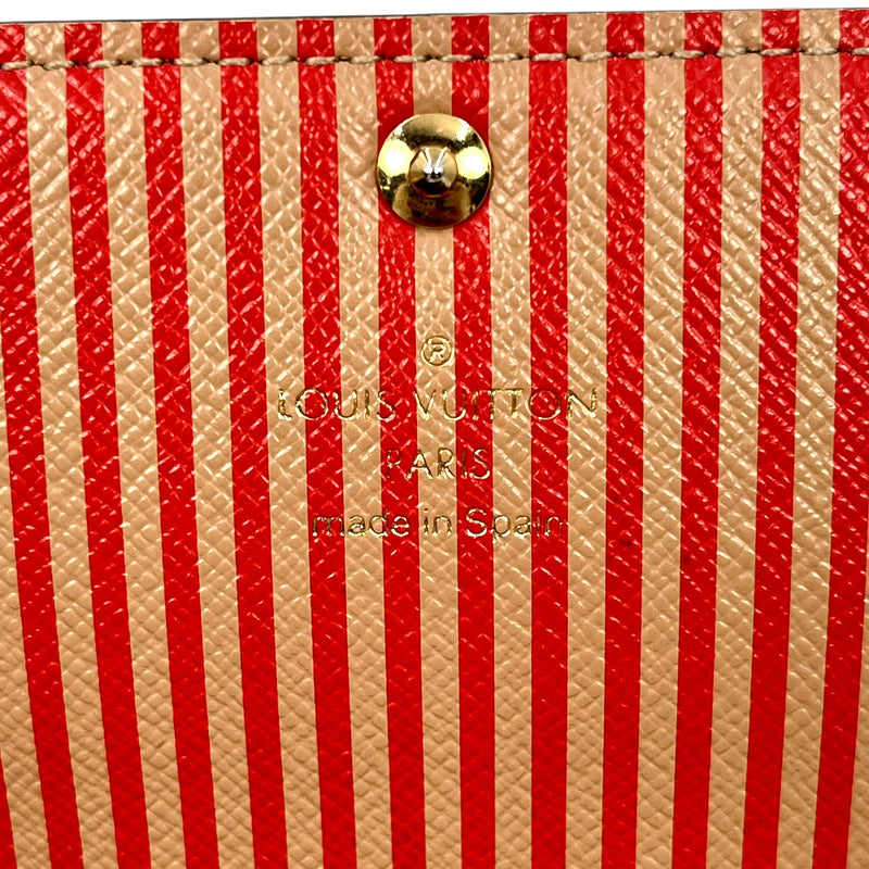 Louis Vuitton Monogram Portefeuille Sarah Canvas Long Wallet - Brown 