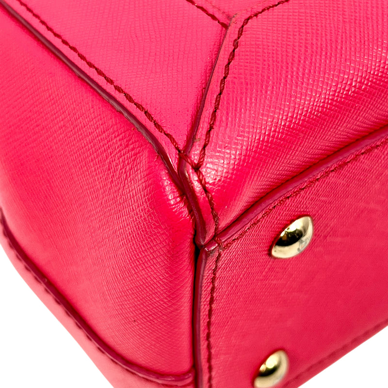 MCM Leather Handbag/Shoulder Bag - Pink 