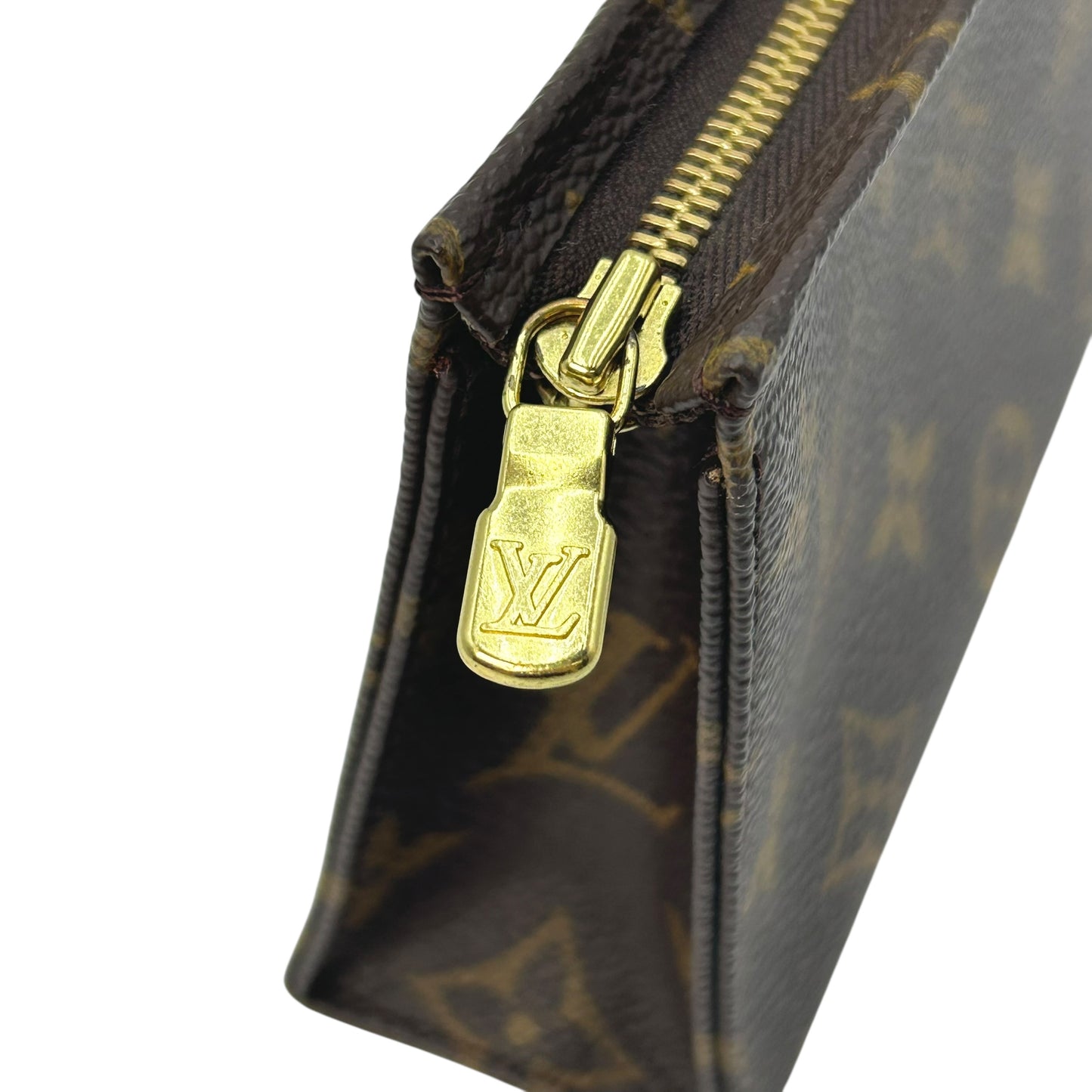 Louis Vuitton Monogram Canvas Pochette Cosmetic Pouch - Brown 
