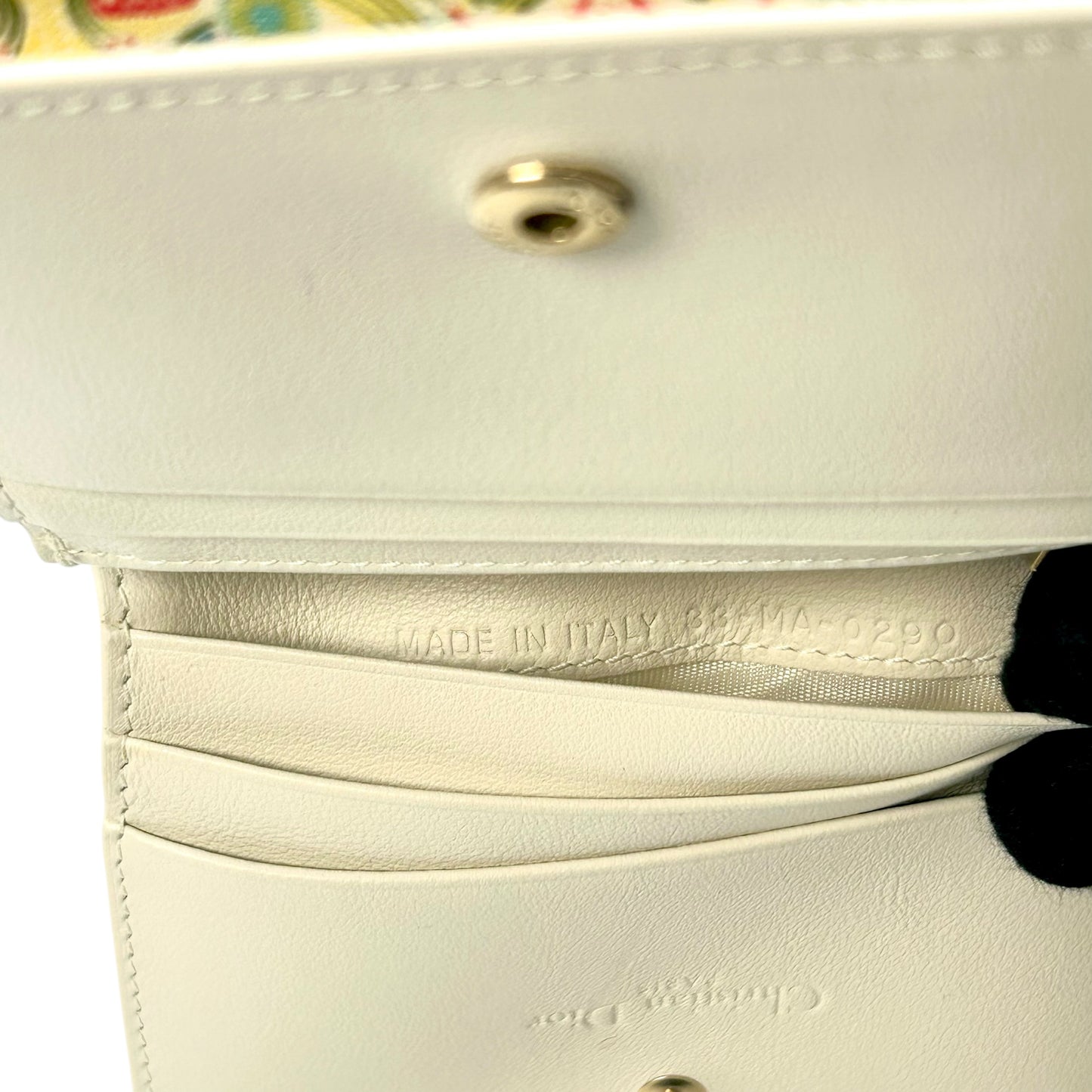 Dior 2020 Heart Light Bifold Compact Wallet - Yellow x Multicolor 