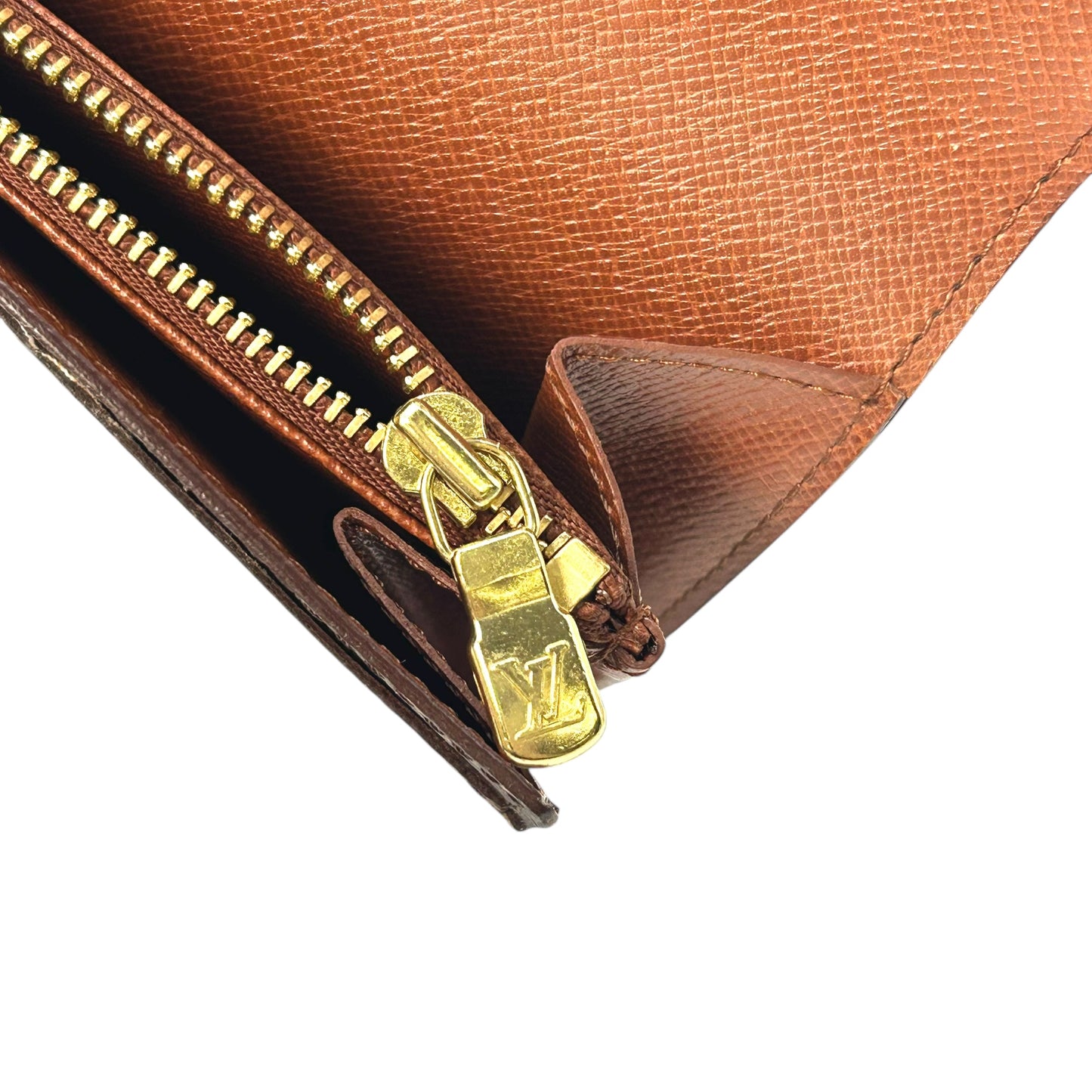 Louis Vuitton モノグラム キャンバス ポルトモネ クレディ 長財布 - ブラウン