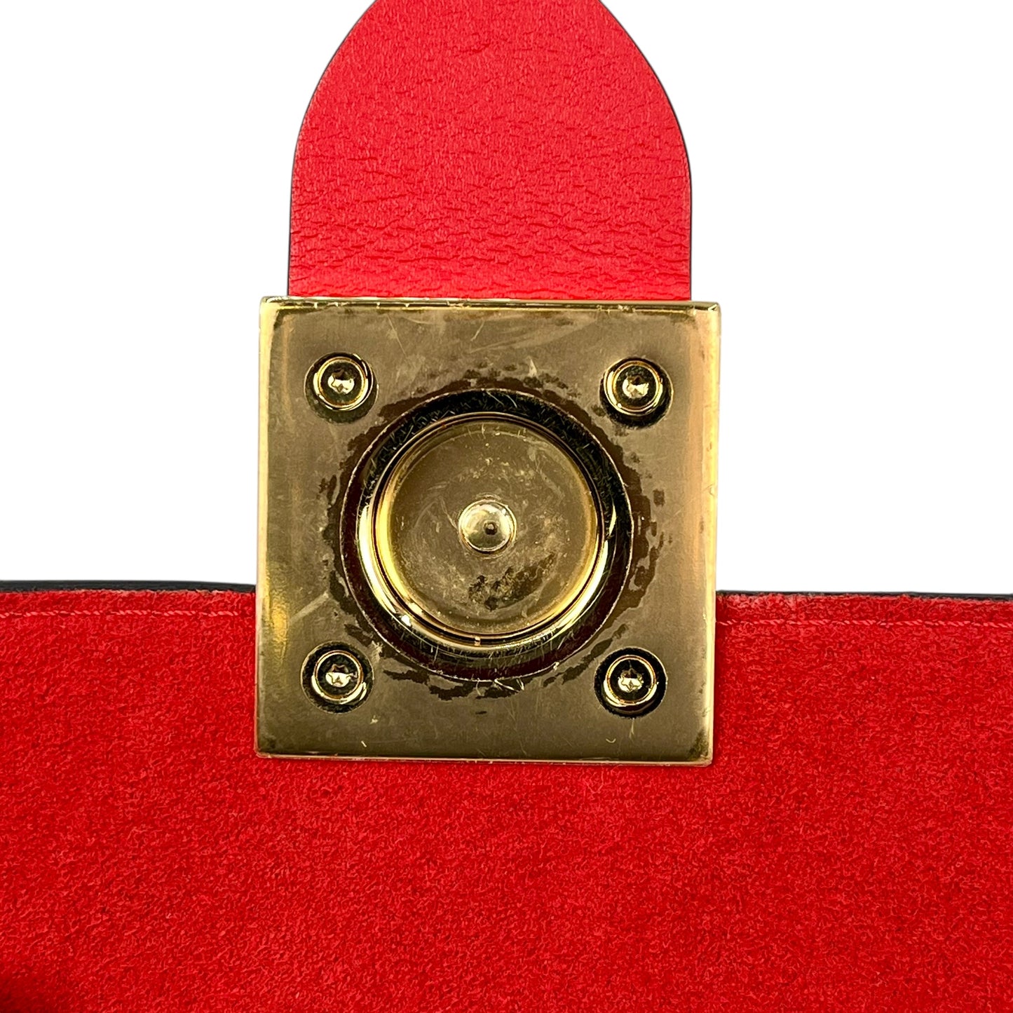 Louis Vuitton Lock BB Handbag Shoulder Bag - Red 