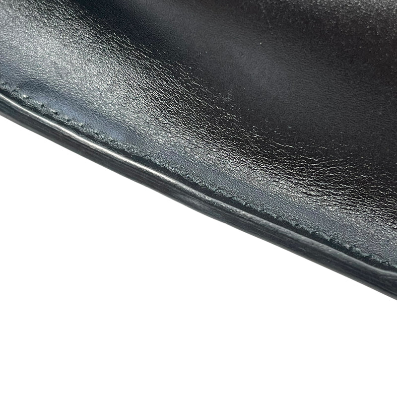 GUCCI Deco Leather Mini Chain Shoulder Bag - Black 