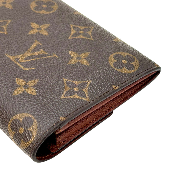 Louis Vuitton モノグラム キャンバス ポルトモネクレディ 長財布 - ブラウン