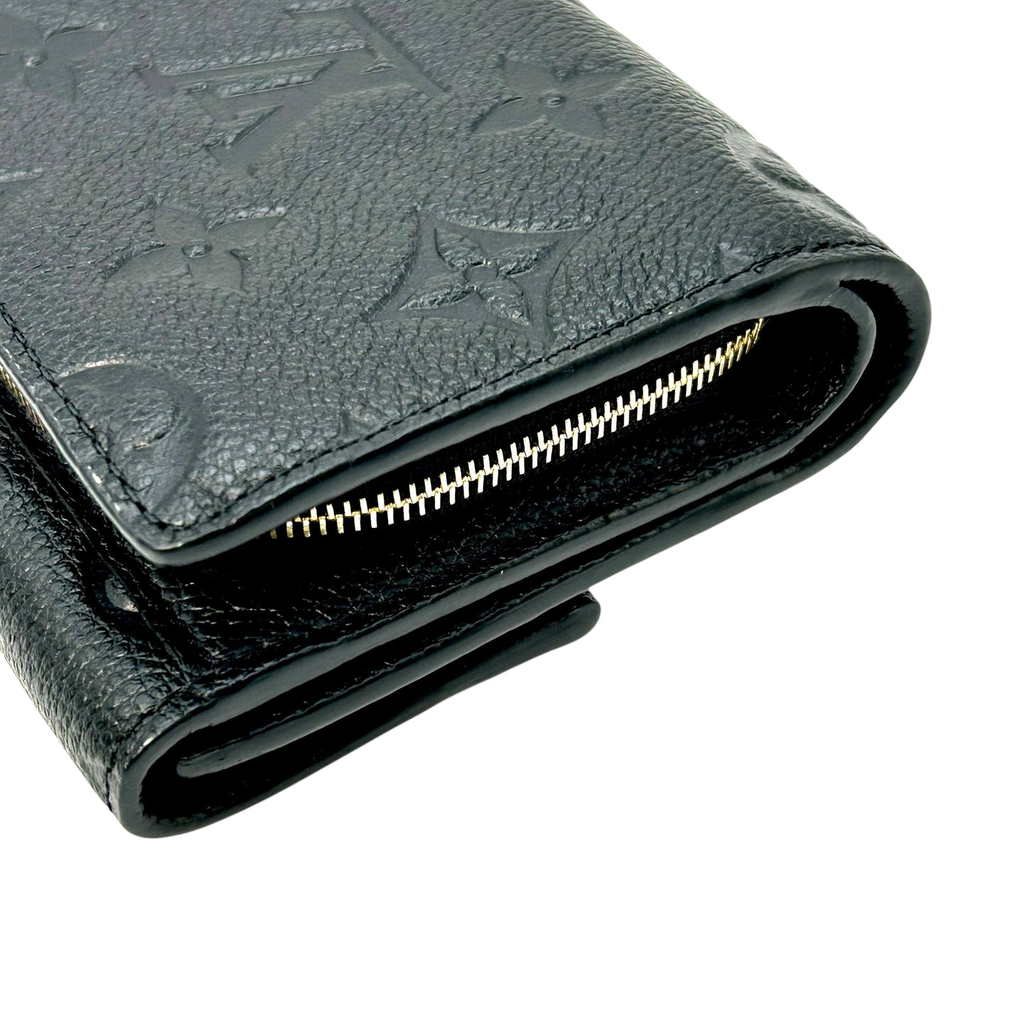 Louis Vuitton Monogram Empreinte Portefeuille Metis Tri-fold Compact Wallet - Noir Black 