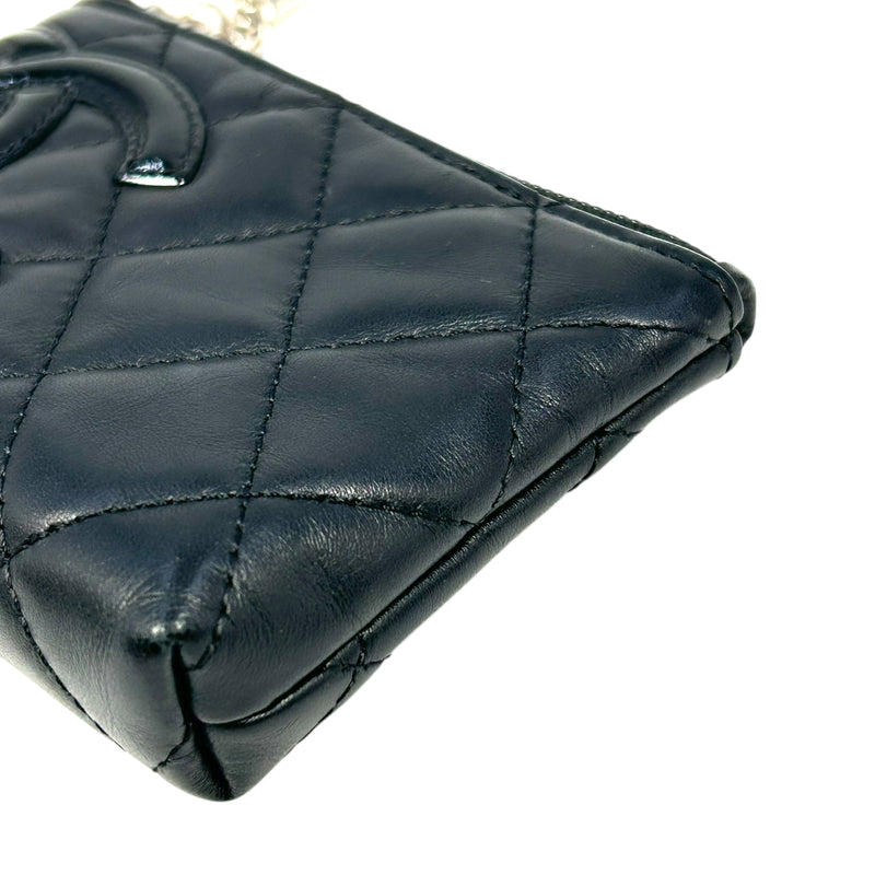 CHANEL Cambon Coco Mark Coin Case - Black 