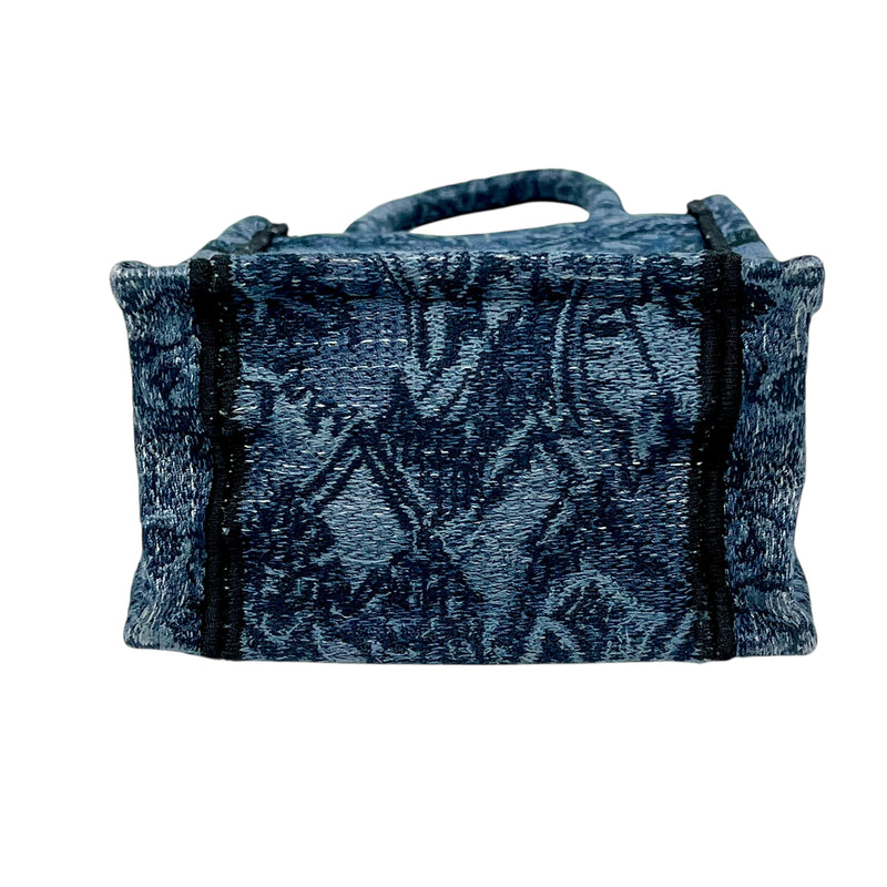 Dior Book Tote Mini Phone Bag Handbag Shoulder Bag - Blue x Black 