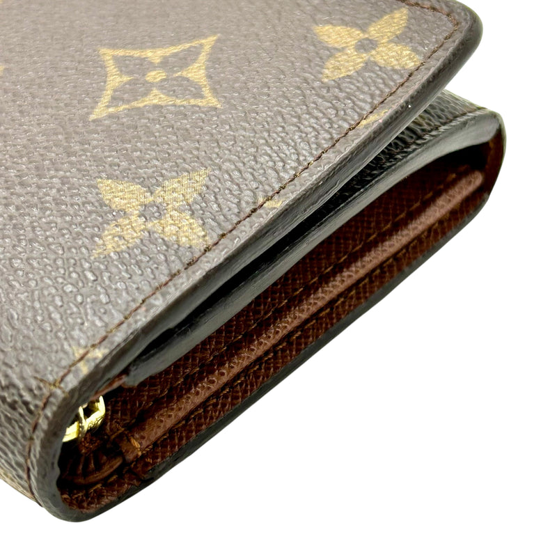 Louis Vuitton Monogram Canvas Porte Monnaie Bi-fold Compact Wallet - 32422 