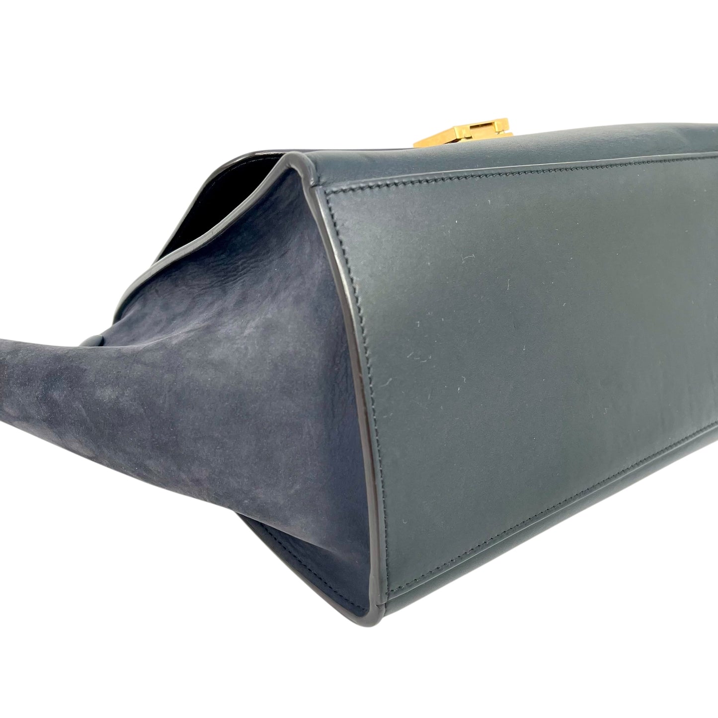 CELINE Trapeze Handbag - Navy Blue 