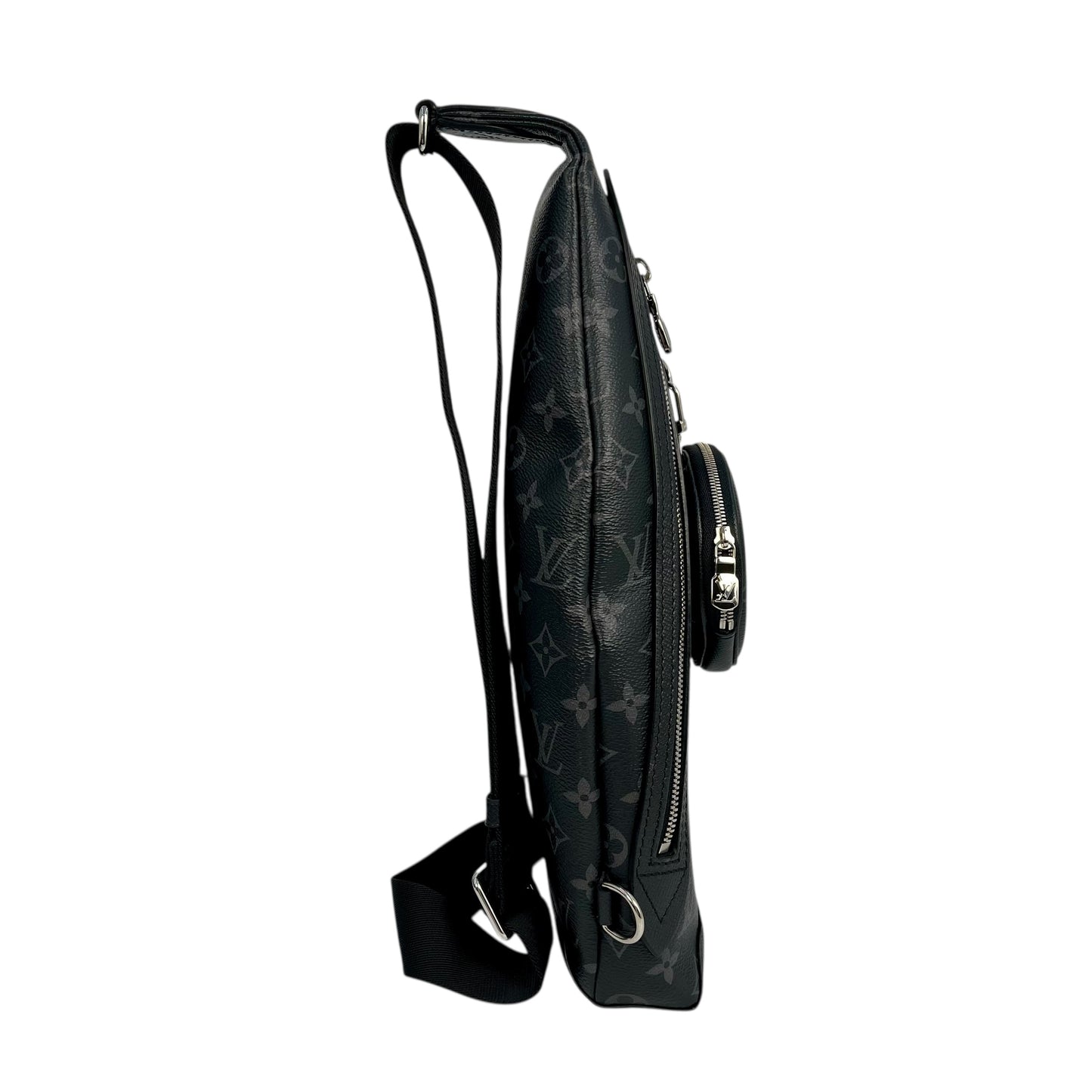 Louis Vuitton Monogram Duo Sling Body Bag - Black 