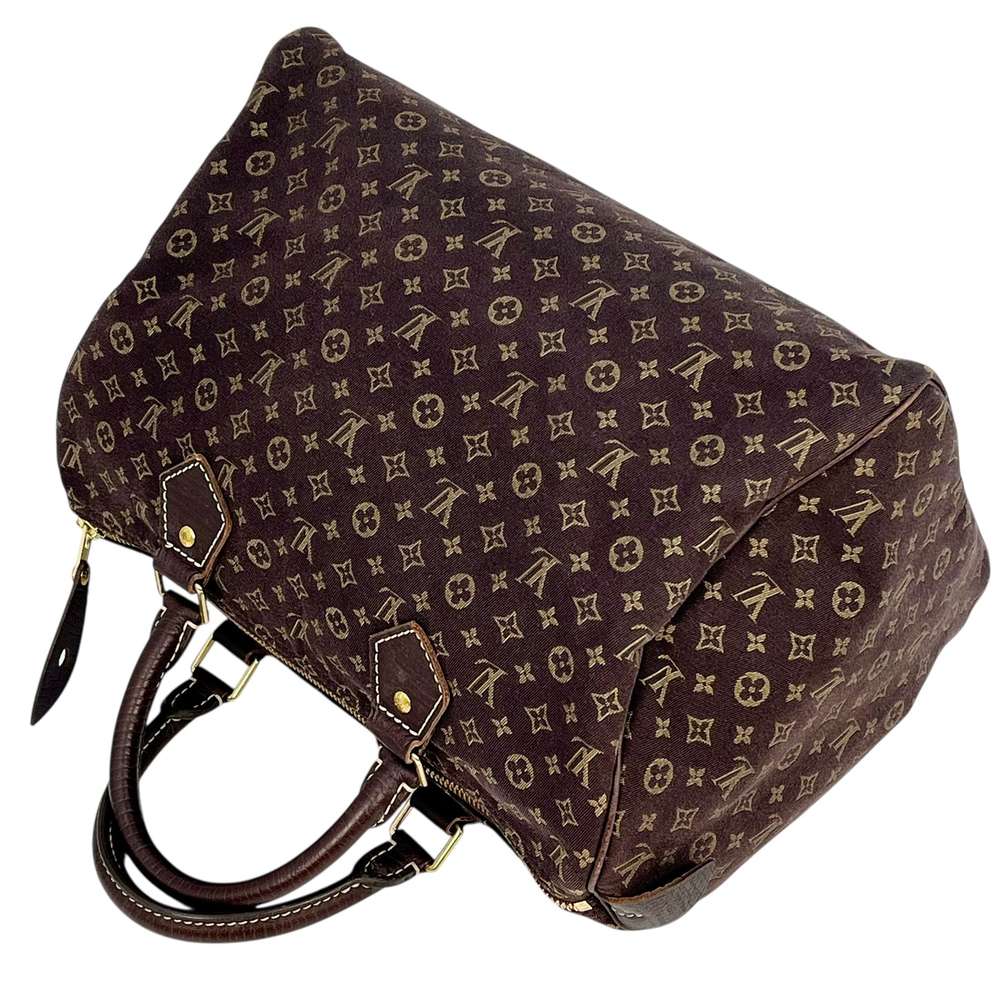 Louis Vuitton Mini Run Speedy 30 Handbag - Dark Brown 