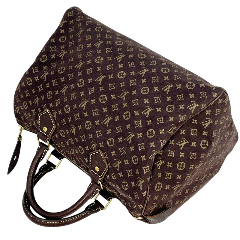 Louis Vuitton Mini Run Speedy 30 Handbag - Dark Brown 