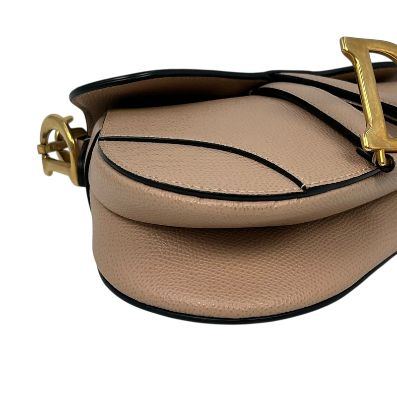 Dior Saddle Leather Handbag - Beige 