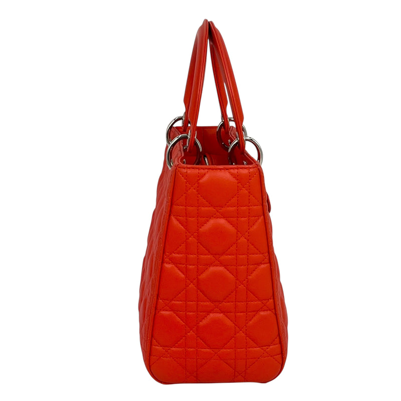 Dior Lady Dior Handbag Shoulder Bag - Orange 