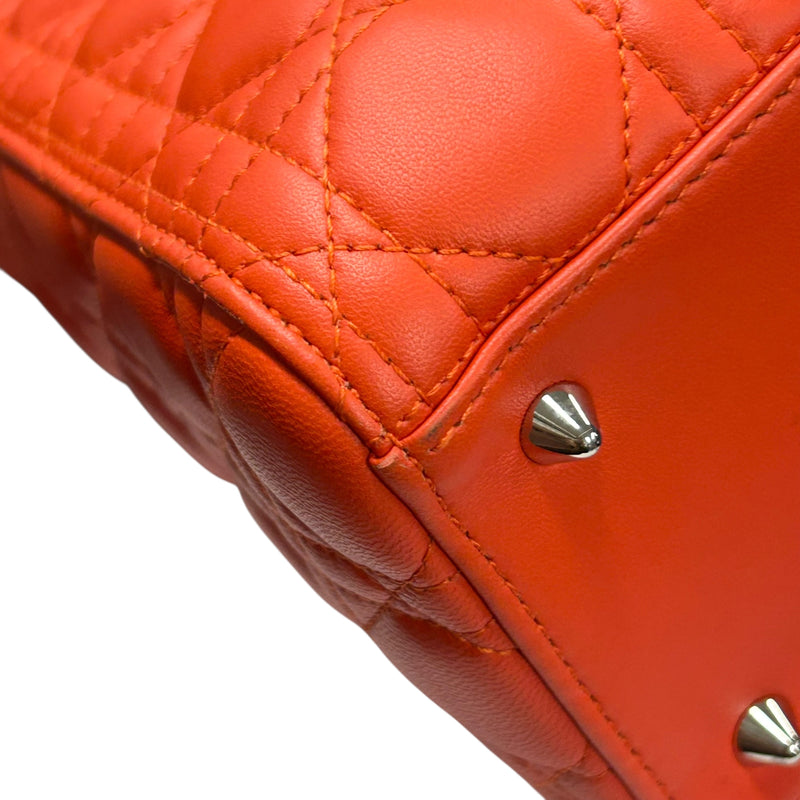 Dior Lady Dior Handbag Shoulder Bag - Orange 