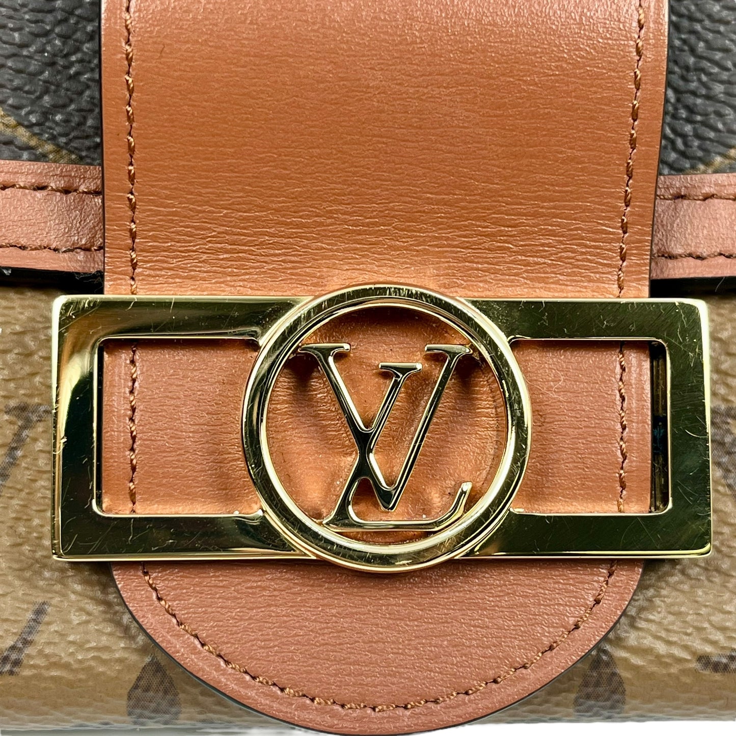 Louis Vuitton Monogram Canvas Reverse Portefeuille Sarah Dauphine Long Wallet - Brown 