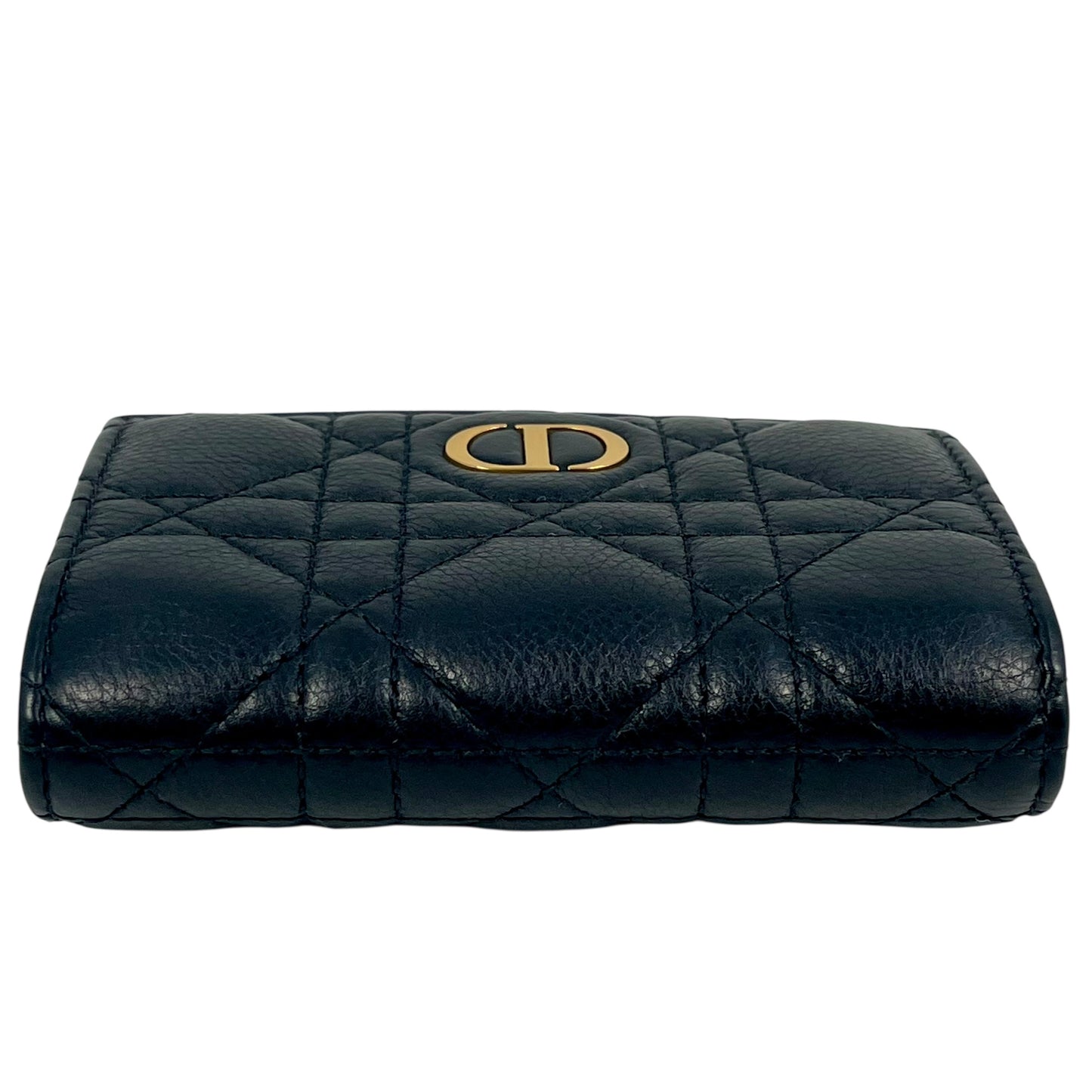 Dior Caro XS Bifold Compact Wallet - Black