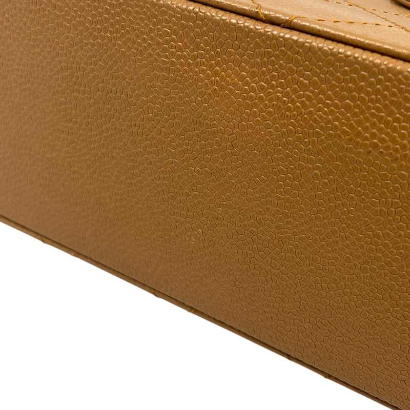 CHANEL Matelasse 30 Caviar Leather Chain Shoulder Bag - Brown 