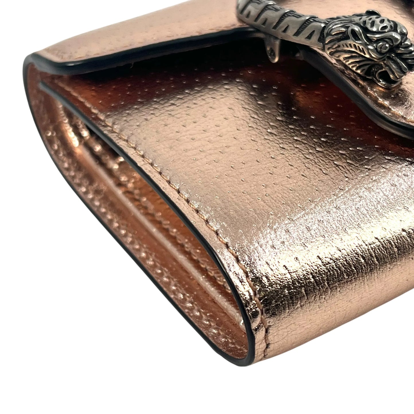 GUCCI Dionysus Bifold Compact Wallet - Pink Gold 