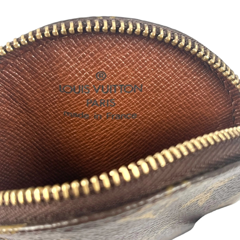 Louis Vuitton モノグラム キャンバス ポルトモネビエ ラウンド コインケース - ブラウン