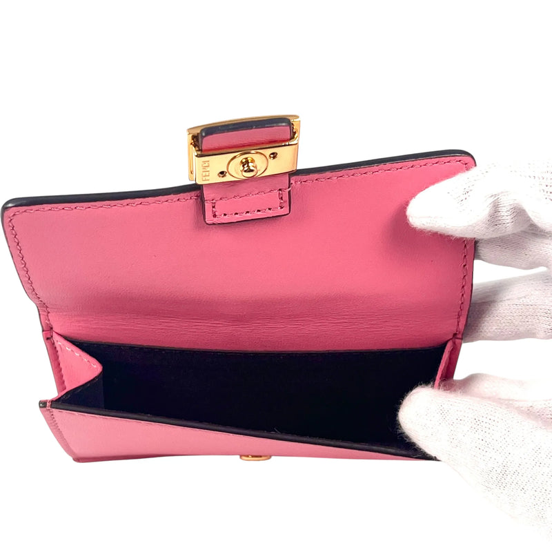 FENDI レザー カードケース コインケース - ピンク