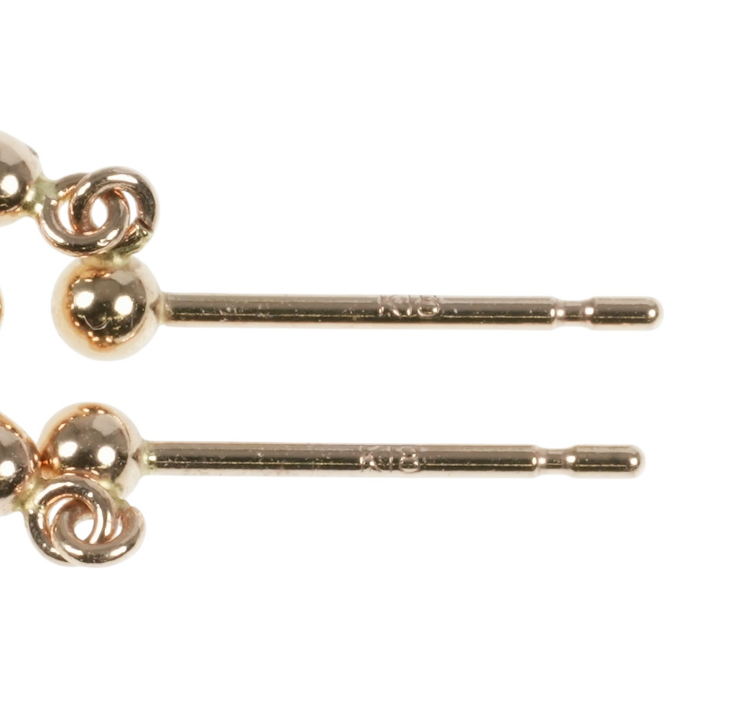 Triple Cross Earrings - 18KPG - 06846 