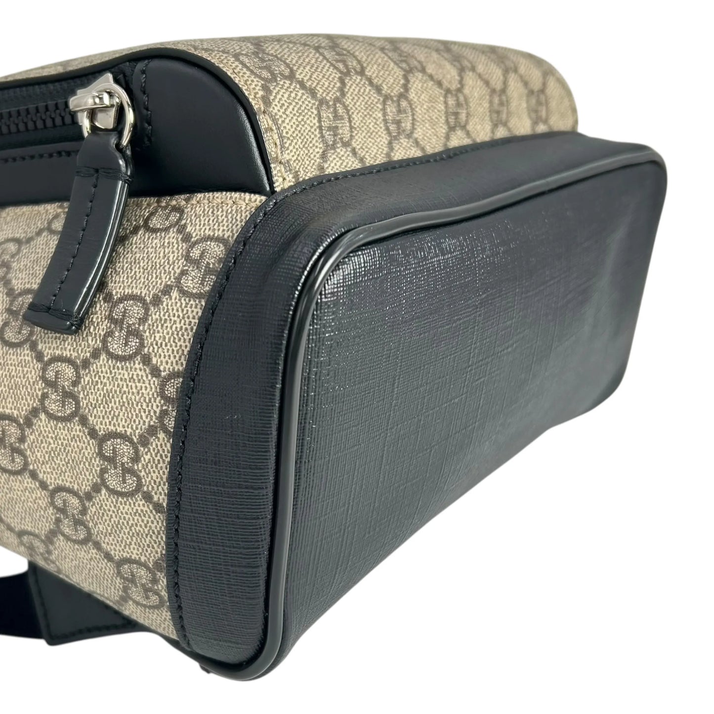 GUCCI GG Supreme Canvas Small Backpack - Beige and Black 