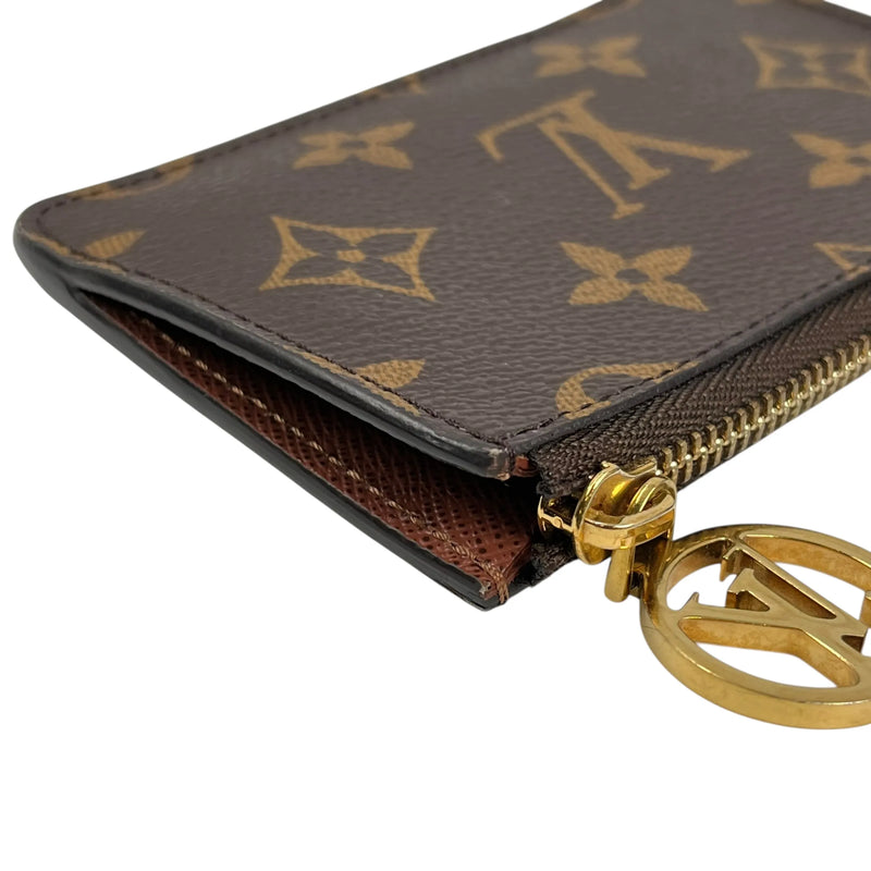 Louis Vuitton Monogram Canvas Porte Carte Romy Card Case - Brown 