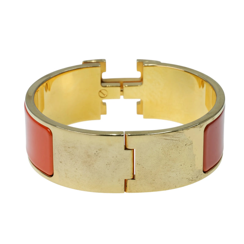 Hermès クリッククラックH エナメル GM ブレスレット アクセサリー - オレンジ