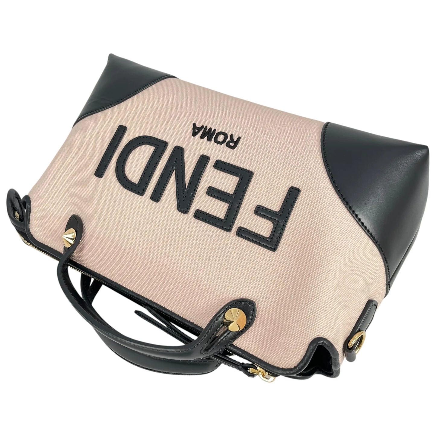 FENDI By the Way Medium Canvas and Leather Handbag - Pink 