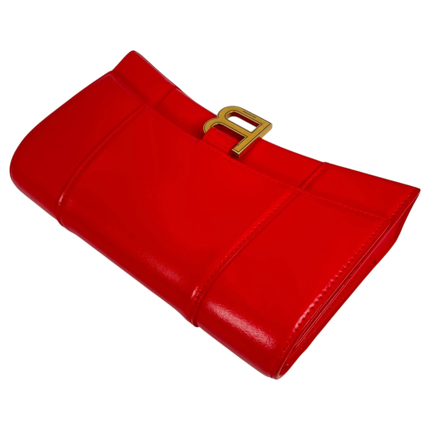 Balenciaga Hourglass Chain Shoulder Bag - Red 