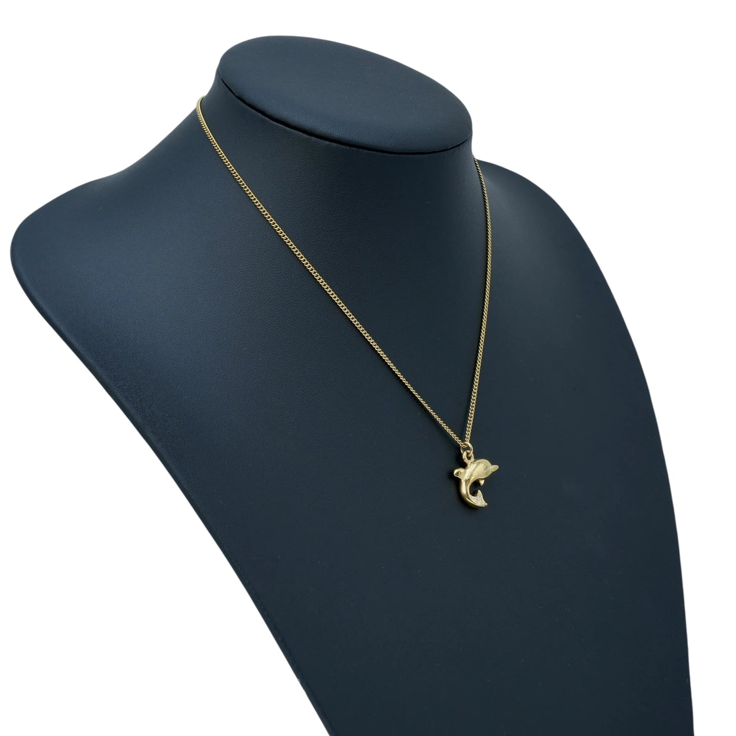 Dior Dolphin Pendant Necklace - Gold Plated 