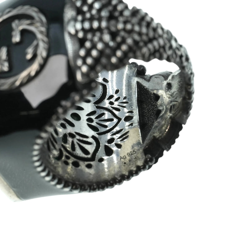 GUCCI Crystal GG Logo Ring - SV925 